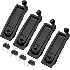 4 PCS Zinc Alloy Compression Latch Flush Mount Trigger Lock Key RV Truck