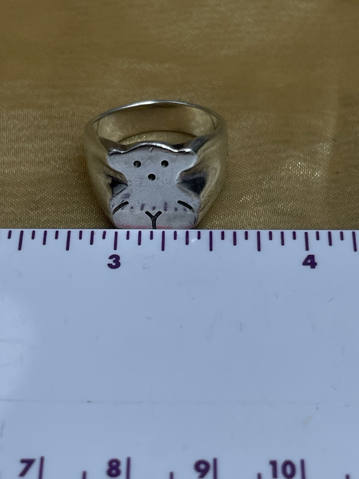 Tous Silver Ring Sz 7 - image 7