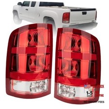 Tail Light Compatible with 2007-2013 GMC Sierra 1500  2007-2014 GMC Red Edge