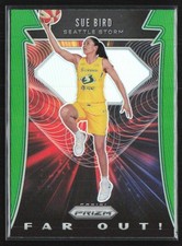 Sue Bird 2020-21 Panini Prizm WNBA Far Out Green #7 Seattle Storm