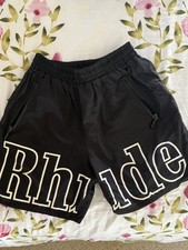 RHUDE Mens Black all sizes Shorts Elastic Wai...