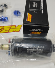NEW AEM Electronics 380LPH Inline External High Flow Pressure Fuel Pump 50-1005