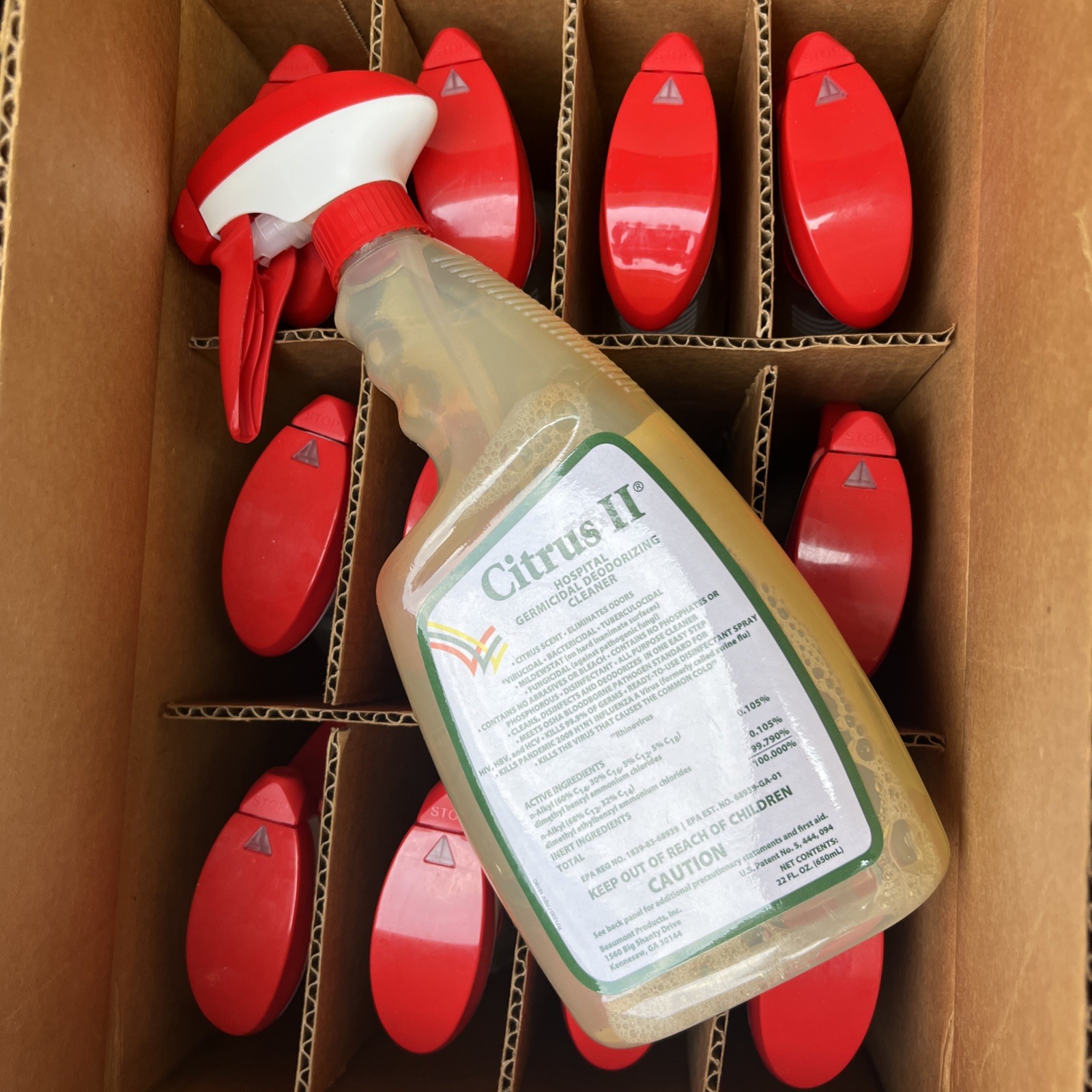 Citrus Ii 633712927 Germicidal Cleaner Deodorizing 22 Oz. Sp