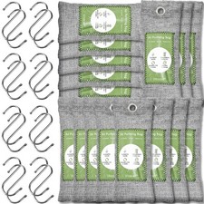 16 Pack Bamboo Charcoal Air Purifying Bag, Activated Charcoal Bags Odor Absor...