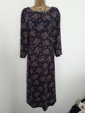 Seasalt Navy Floral Summer Kay Dress Size 20