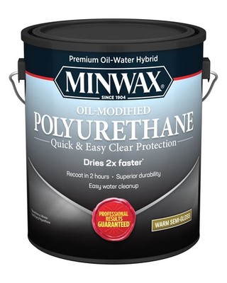 1 Gal Water Based Oil-Modified Polyurethane Semi-Gloss Clear Woodwork Furniture