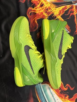 Size 9.5M/11W - NIKE KOBE 6 GRINCH NIKE KOBE 6 GRINCH Pre-Owned