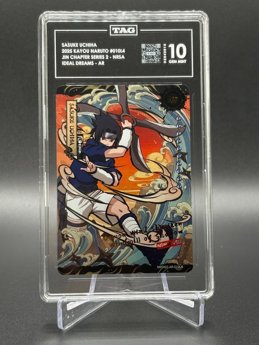 Sasuke Uchiha NRSA02-AR-010L4 English Naruto TAG 10 | eBay