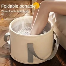 Foldable Foot Spa Bath Tub Portable Soak Basin Heat Retention Massage Bucket