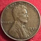 1937-S Lincoln Wheat Cent VF Details San Francisco Mint Penny JC1200