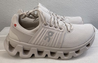 On Cloudswift 4 AD Women's 6.5 Sand/Ivory Mesh Water Repellent Running Sneakers