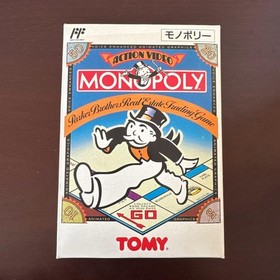Monopoly Tomy Famicom Nintendo FC Japan Import Board Game Complete CIB Rare