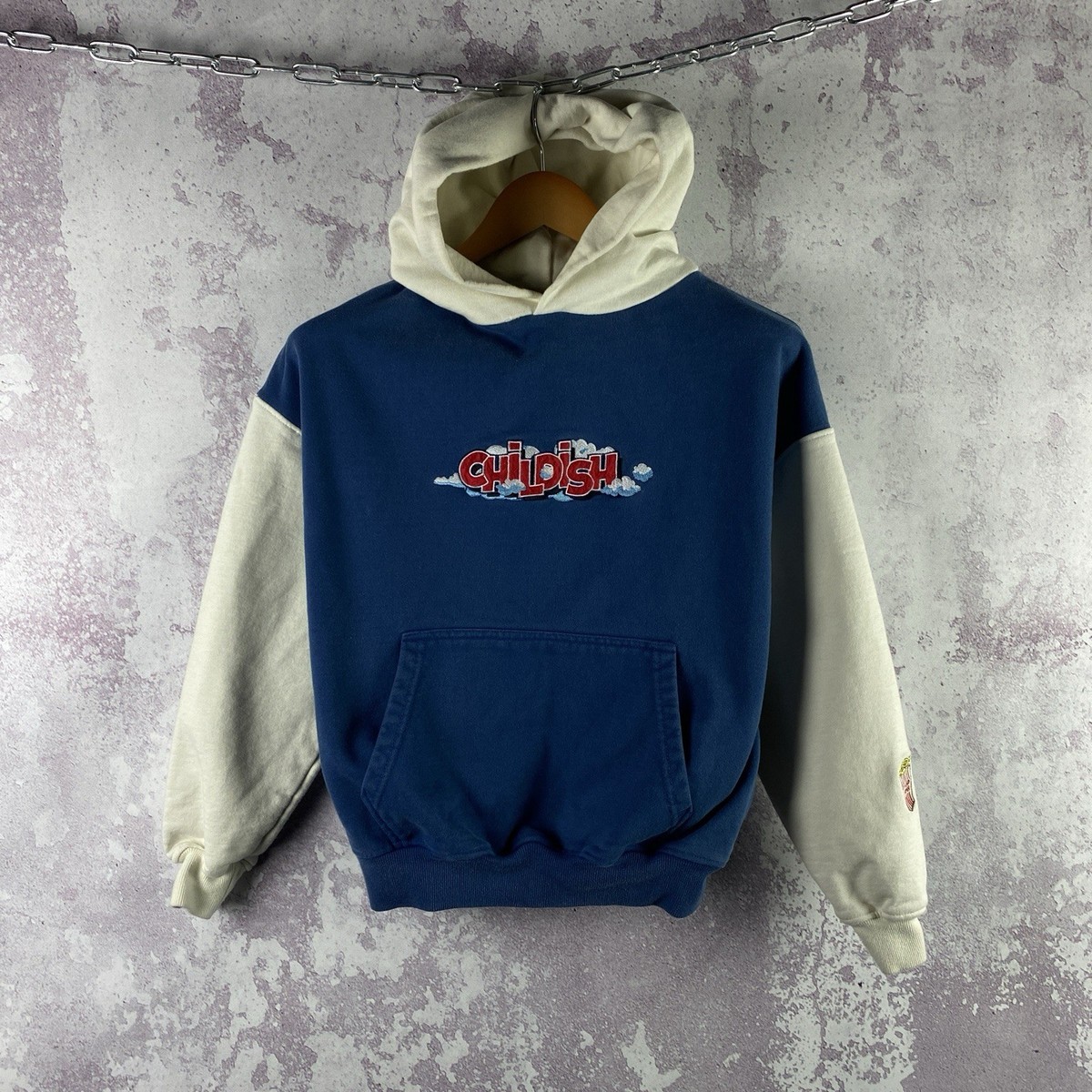 Hoodie Jumper Childish Hoodie Large Vintage Childish Theme Park