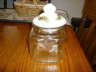 Pfaltzgraff - CHRISTMAS HERITAGE" -  Glass Storage Jar/Cannister with Lid - Nice — photo 1