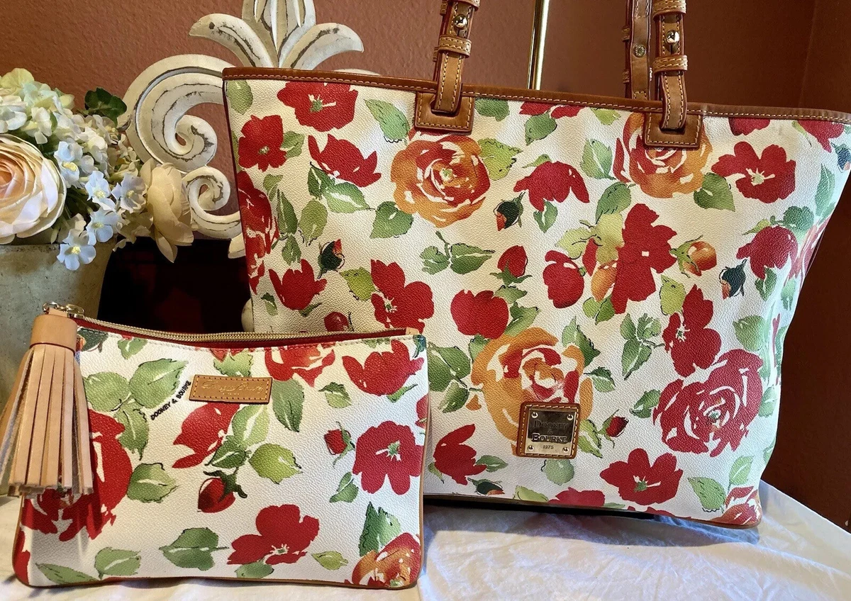 Dooney and bourke floral tote top