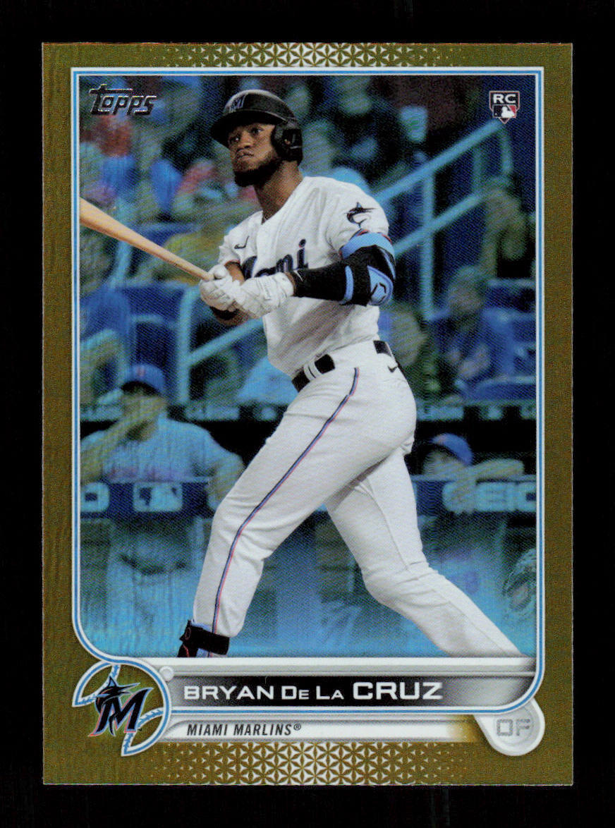 2022 Topps #22 Bryan De La Cruz RC Gold Foil