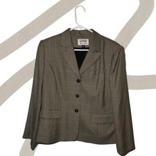 Kasper A.S.L Petite Checkered Skirt Suit Size 14P