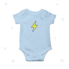 Lightning Bolt Baby Grow Embroidered Cool Newborn Clothing Gifts