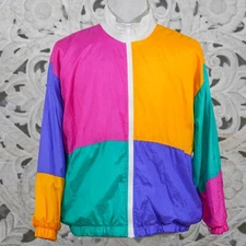 Vintage Milano Sport II Color Block Jacket XL – Rare, Vibrant & Lined Unisex