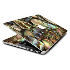 Skin Wrap for MacBook Pro 15 inch Retina Gold Abalone Shell Large