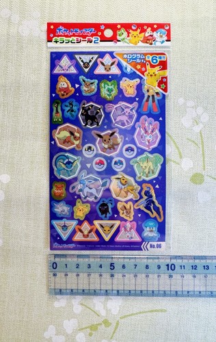 Official Pokemon Holo Sticker Sheet Character Stickers Limited in Japan NEW - 第 9/9 張圖片