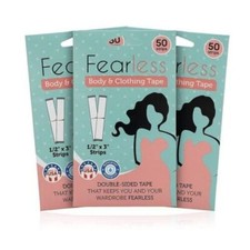 Fearless Body Clothing Double-Sided Tape 1/2" x 3" -50 Count