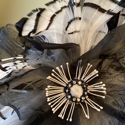 Ms.Divine White & Black Dress / Church Hat | eBay