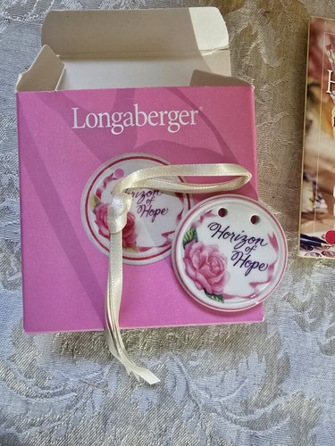 1998 Longaberger Horizon of Hope Basket Combo Tie-On condition Breast Cancer 🎀 - Picture 5 of 8