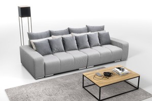Sofa mit Schlaffunktion mit Bettkasten Lounge Couch Wohnzimmer GRAU ... Sofa mit Schlaffunktion mit Bettkasten Lounge Couch Wohnzimmer GRAU ...