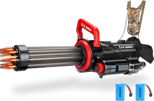 Leistungsstärkste Gatling Maschine Elektrische Wasserpistole mit 3000ml Rucksack Tank...