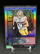 2019 George Kittle Auto Panini Obsidian Lightning Strike Electric Etch /5 5/5