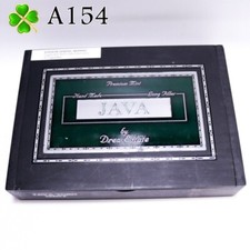 Scatola vuota per sigari in legno Java Toro come nuova 10" x 7,25" x 2" A154