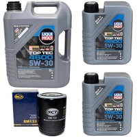 MotoröL Set Top Tec 4600 5W-30 Liqui Moly 7 Liter + ÖLfilter FüR Rover VW LT 2.4