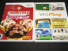 Wii Play & Cold Stone Creamery: Scoop It Up Lot (Nintendo Wii) - Good Cond.!