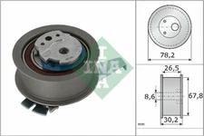 INA 531 0962 10 tensioner pulley, timing belt for Audi Cupra Seat Skoda VW