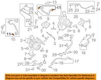 FORD OEM Turbocharger Turbo-Water Inlet Gasket FT4Z6N652D (For: More than one vehicle)