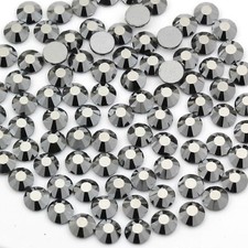 1440 Hematite Flatback Crystal Rhinestones Ro...