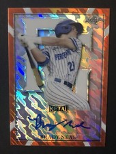 2021 Leaf - (Brady Neal) ORANGE MARBLE Auto #1/1 (Perfect Game) Alabama