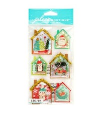 Christmas Tree Santa Snowman Snow House Wreath Jolee's Boutique Shaker Stickers