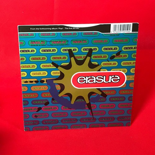 ERASURE Who Needs Love Like That 1992 UK 7" vinyl single original 45 - Picture 2 of 5