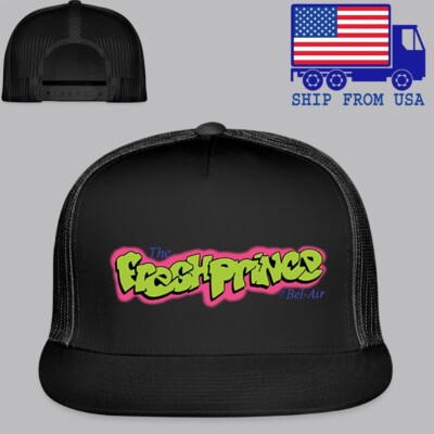 The Fresh Prince of Bel Air Black Trucker Hat Cap Adult Size