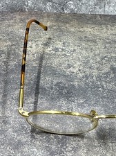 Used Vintage Giorgio Armani 192 Eyeglasses GA 192 C. 743 Shiny Gold 48mm  18 140