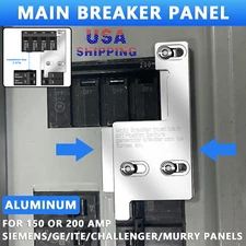 For GE Siemens ITE Murry Generator Interlock Kit 150 / 200 Amp Main Panel Billet