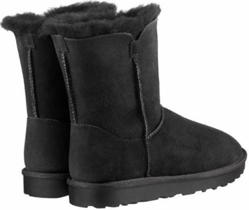 Botas Kirkland Signature para mujer niña piel de oveja genuina NEGRAS talla US W6 NUEVAS SIN CAJA Foto 2 de 4