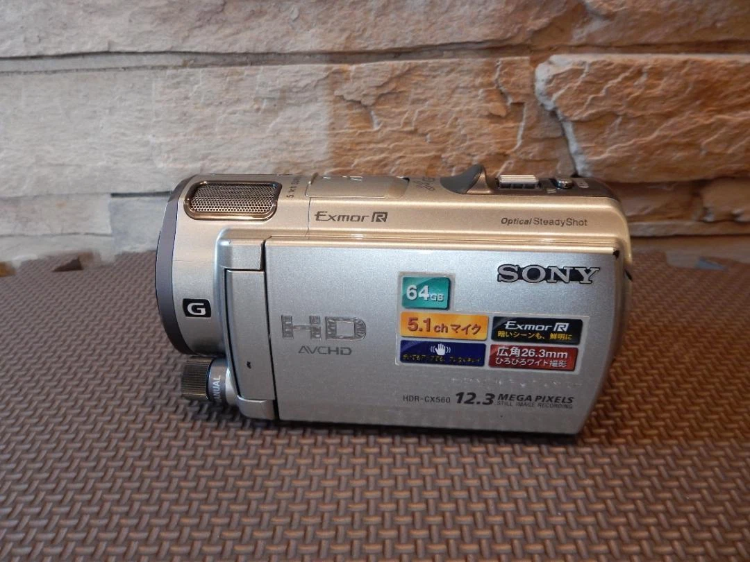 SONY HDR-CX560V camcorder used, operation confirmed