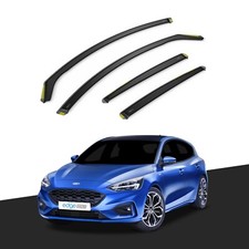 Ford Focus MK4 2018-Up 5 Door Hatchback Wind Deflectors 4pc Tinted