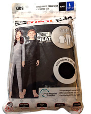 32 degrees heat kids long sleeve crew neck  legging set black L unisex NWT