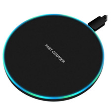 CARICATORE WIRELESS CARICABATTERIE QI BASE PER SAMSUNG S20 IPHONE X XS XR 11 12