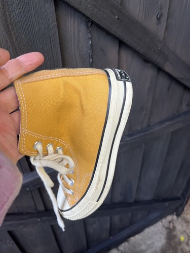 Converse Trainers Uk 4 Sunflower Yellow 70s Chucks Hi Tops - 第 3/7 張圖片