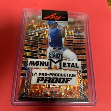 2024 Leaf Metal Baseball Adrian Beltre Base ORANGE Crystal 1/1 Unsigned Proof